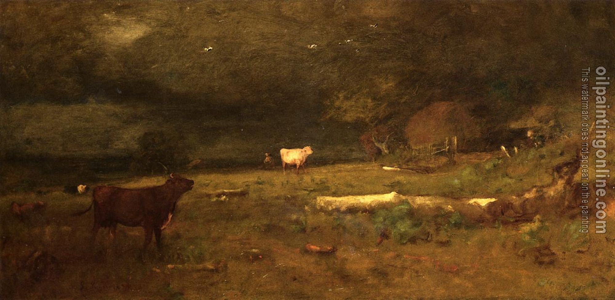 George Inness - The Coming Storm aka Approaching Storm